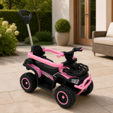 Moto Rosa para Niñas Giratorio en ambiente exterior