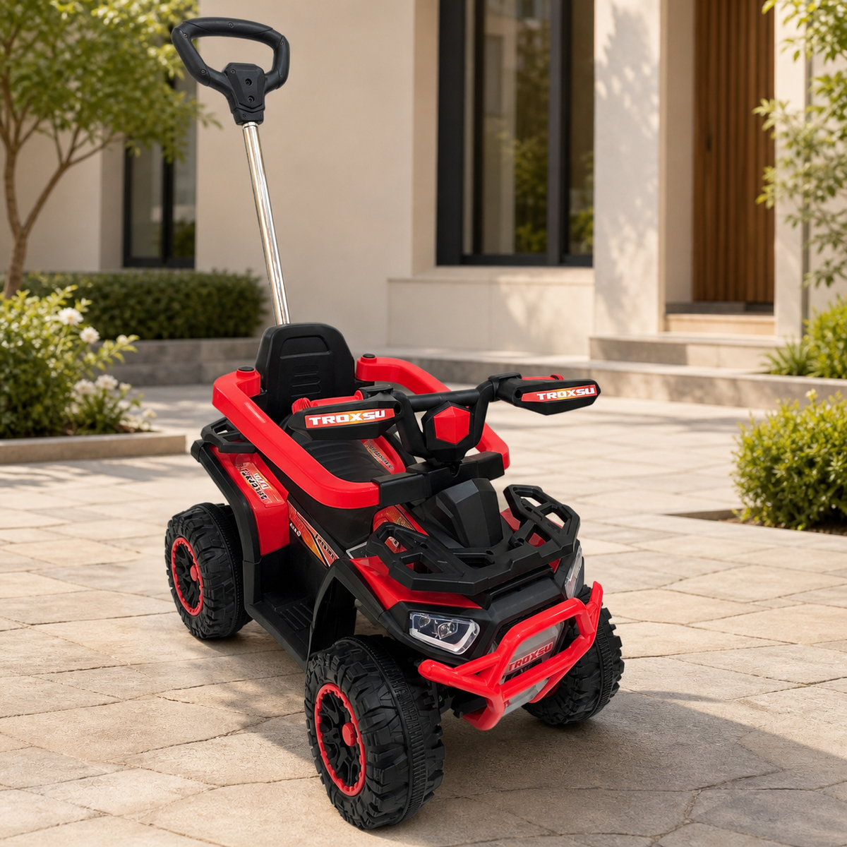 Moto Rosa para Niños Giratorio en ambiente exterior