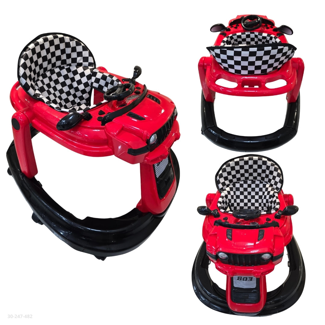 Andadera para bebé tipo Jeep color rojo (30-247-482)