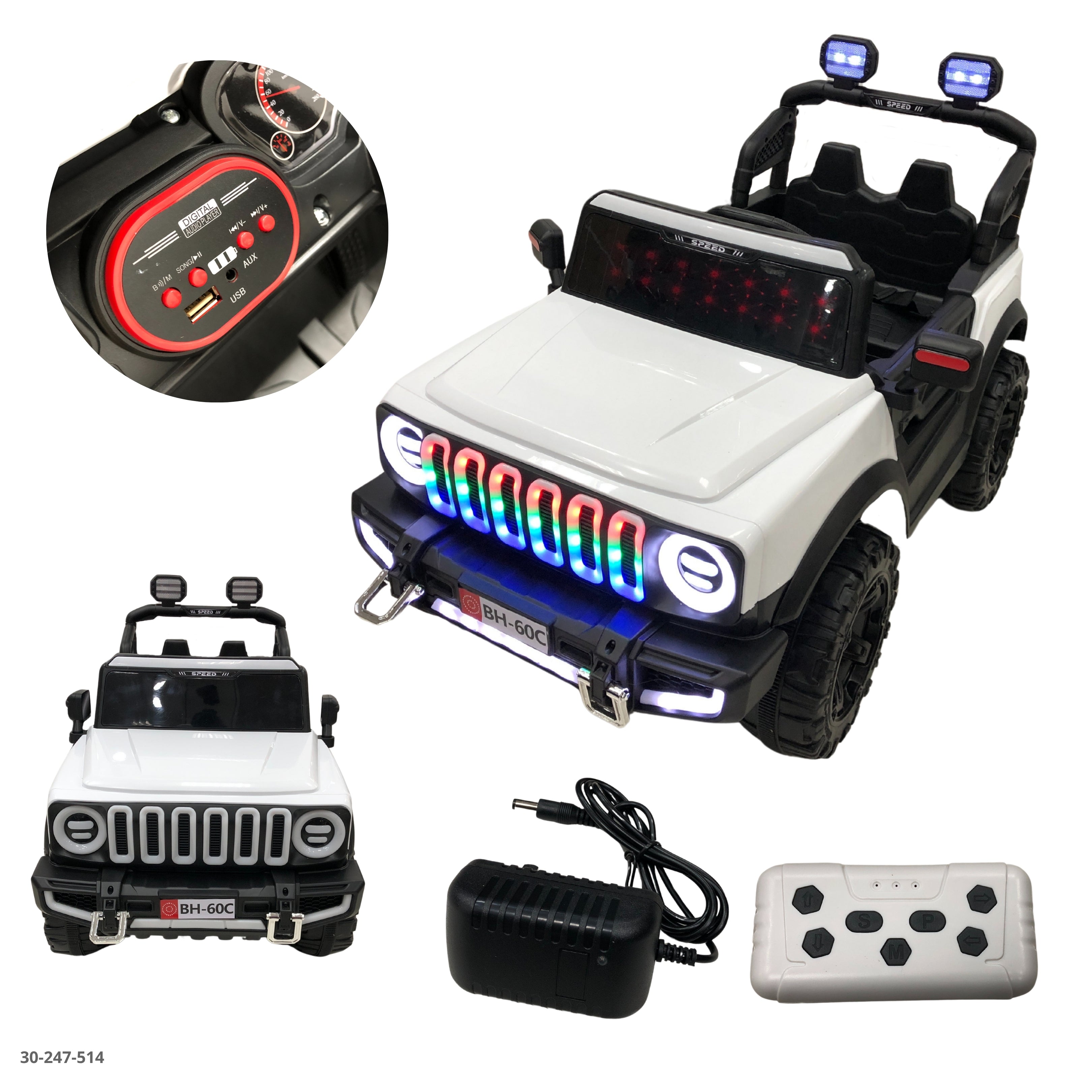 CARRO BLANCO PARA NIÑO