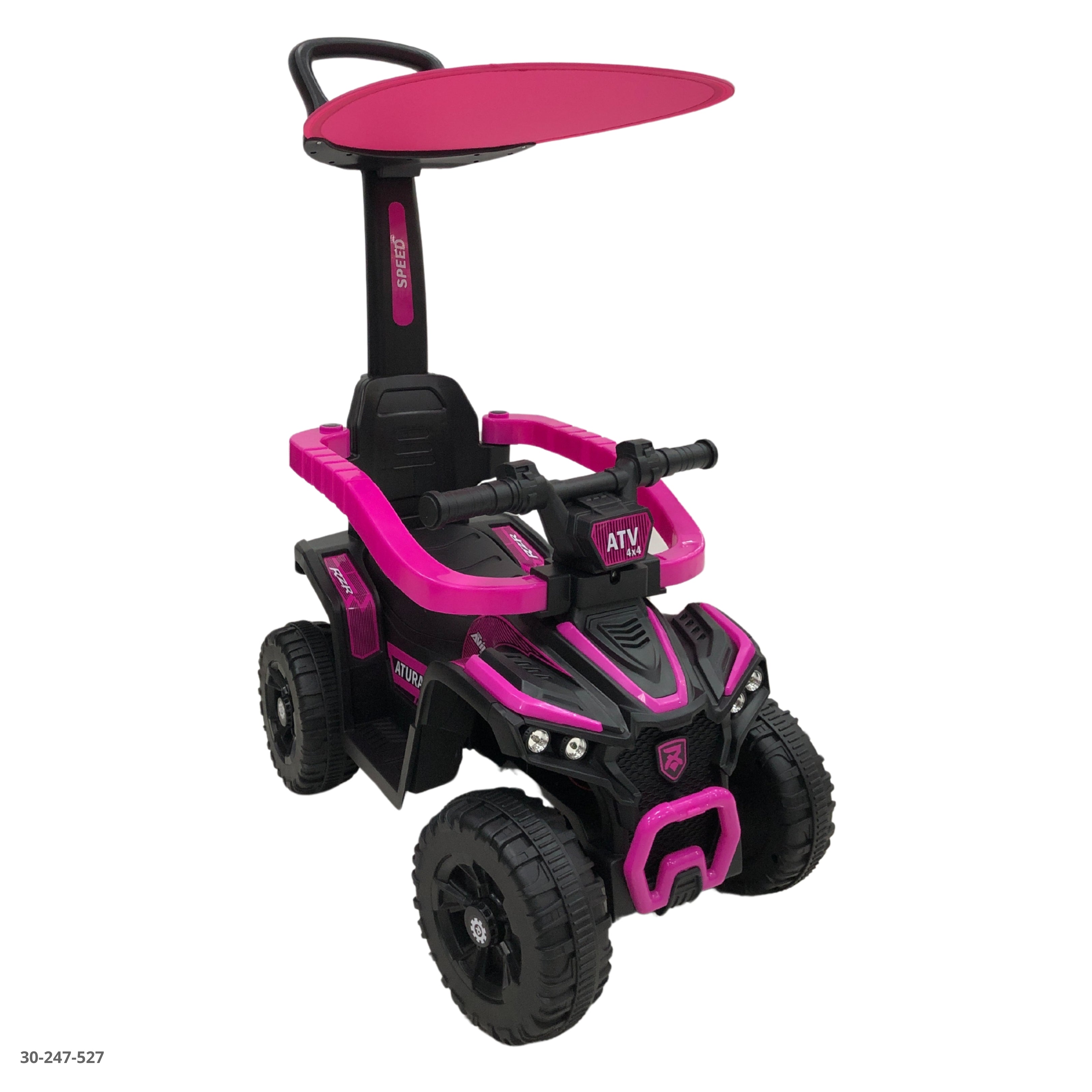 MOTO FUCSIA CON TECHO PARA NIÑAS