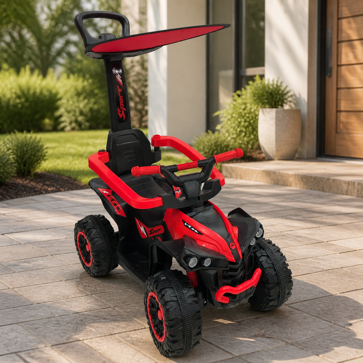 Moto con Techo para Niños en ambiente