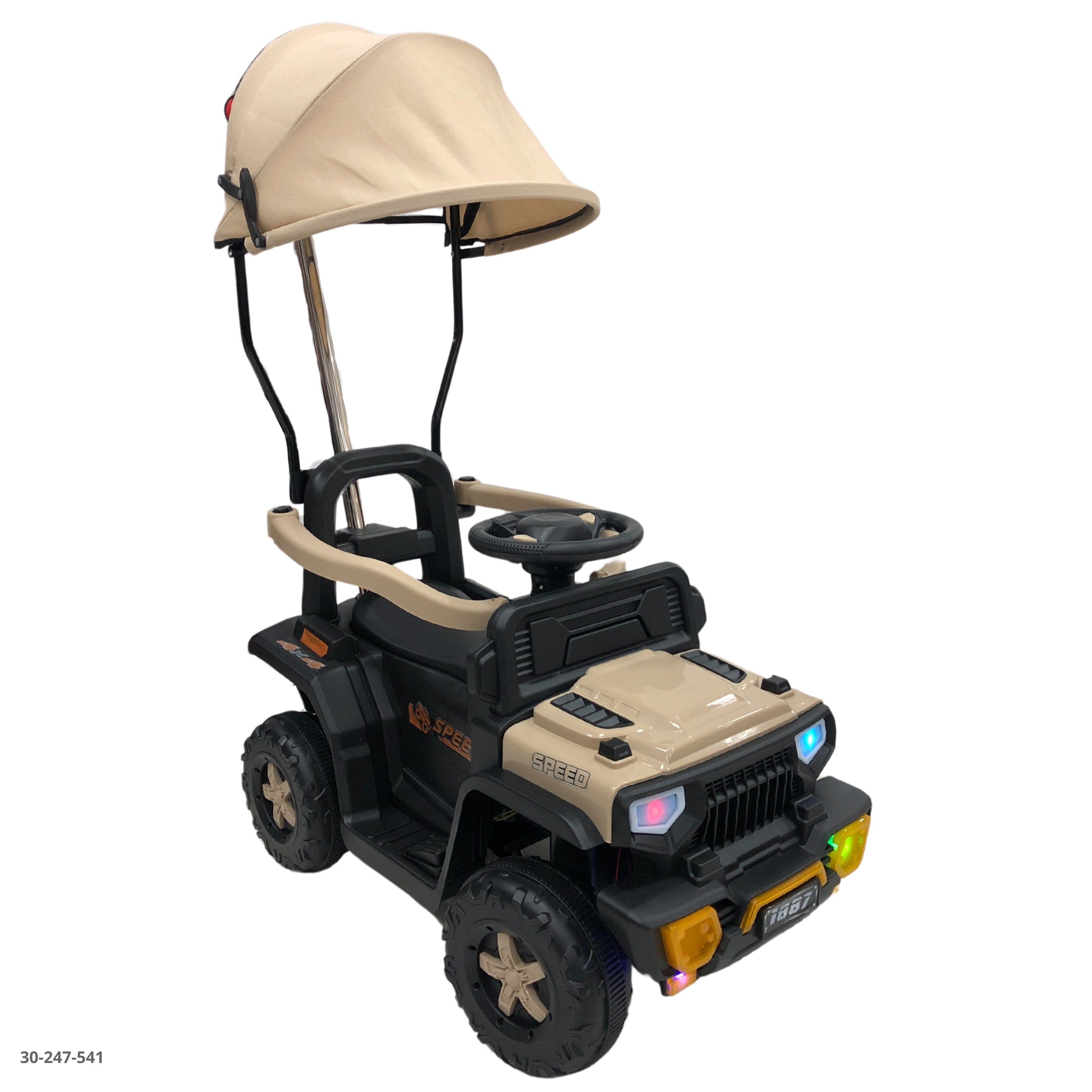 MOTO CREMA CON TECHO PARA NIÑOS