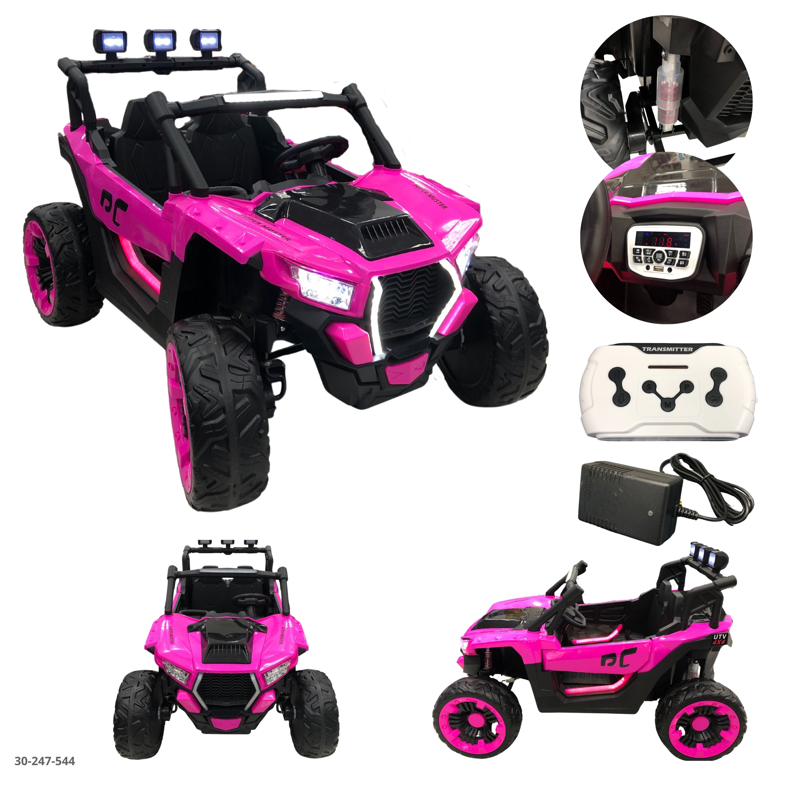 CARRO ROSADO PARA NIÑAS