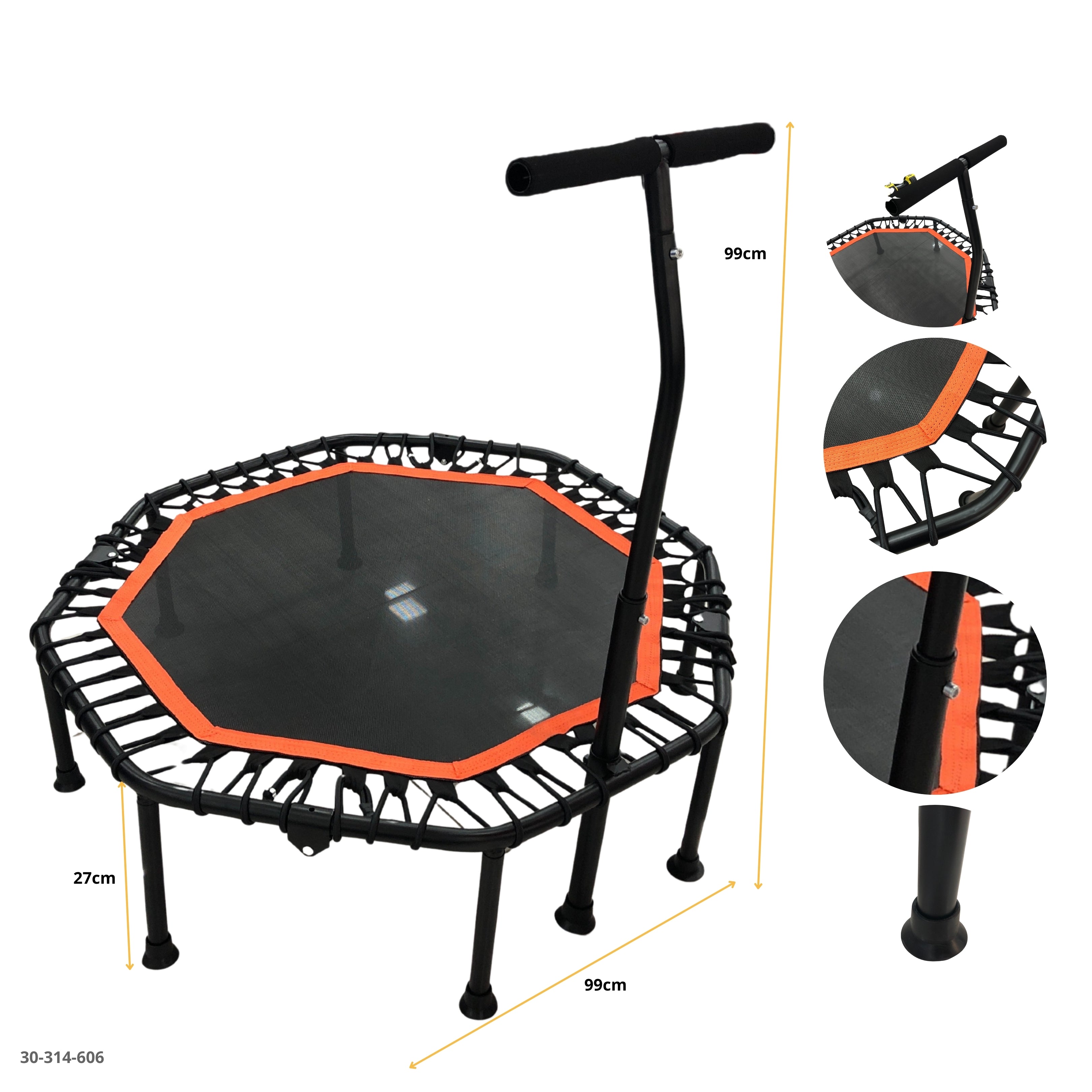 Trampolín fitness 40 pulgadas naranja 30-314-606