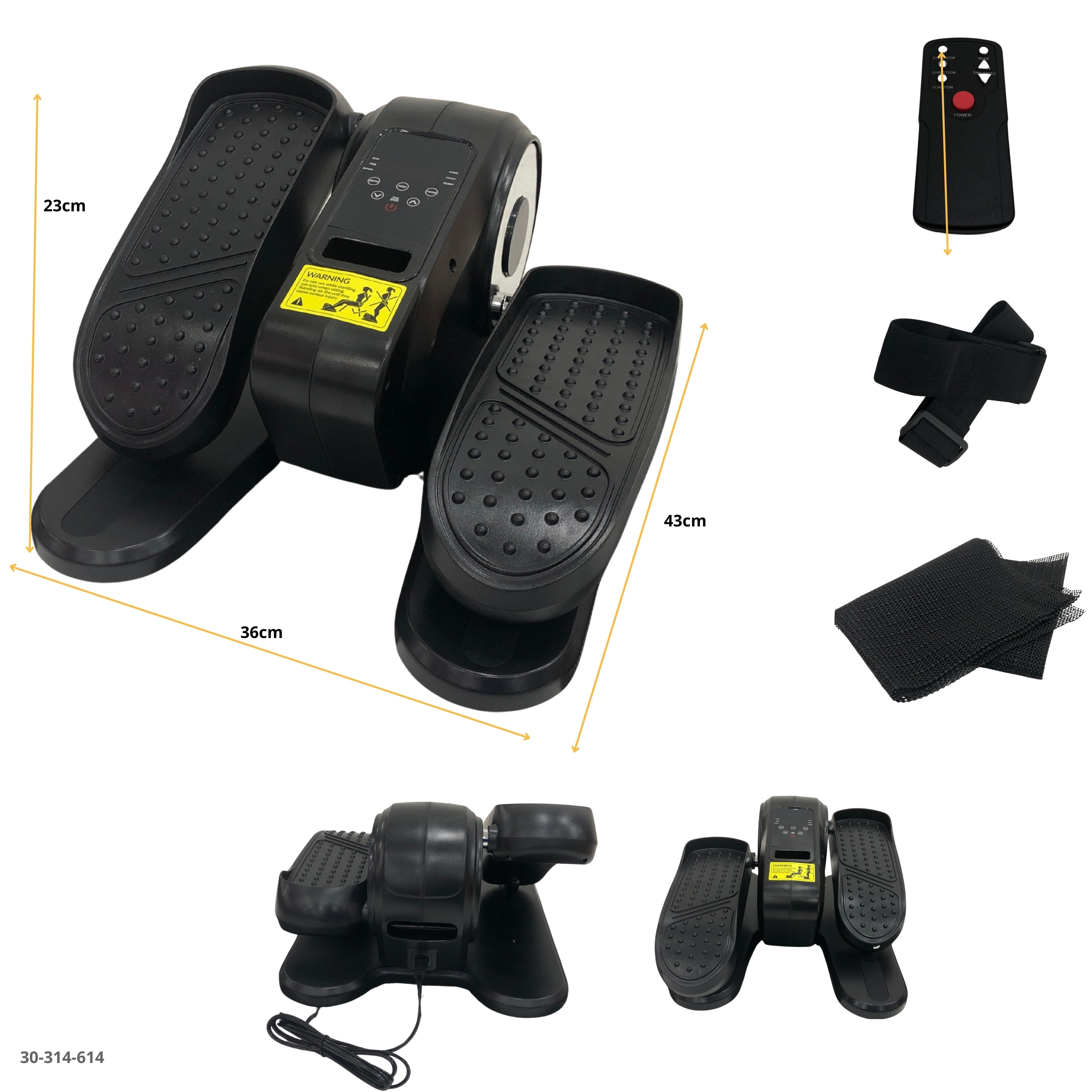 EJERCITADOR ELIPTICO DE PIERNAS C/CONTROL REMOTO DE 110VOLT