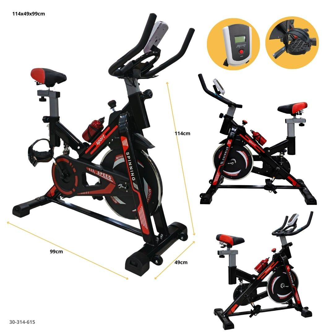 BICICLETA DE SPINNING CON AMORTIGUACION DE RESORTES