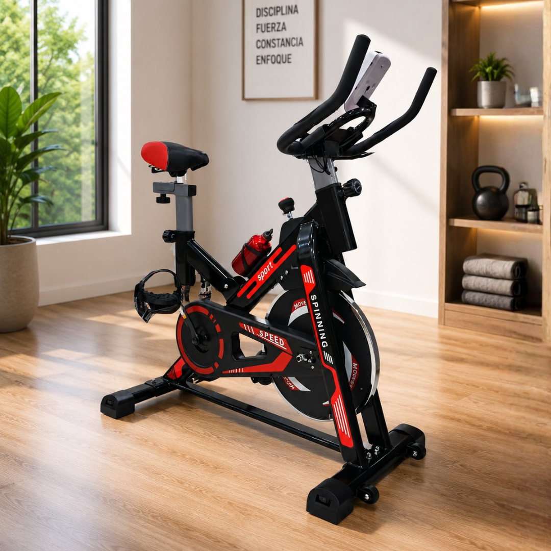 Bicicleta de Spinning con Amortiguacion de Resortes