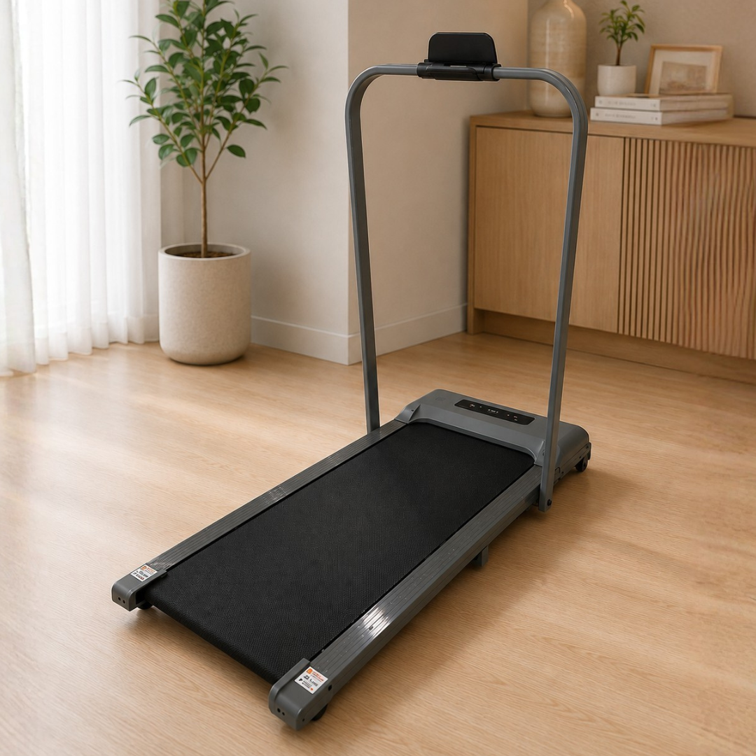 Black and Gray Electric Treadmill 1 to 10 km/h