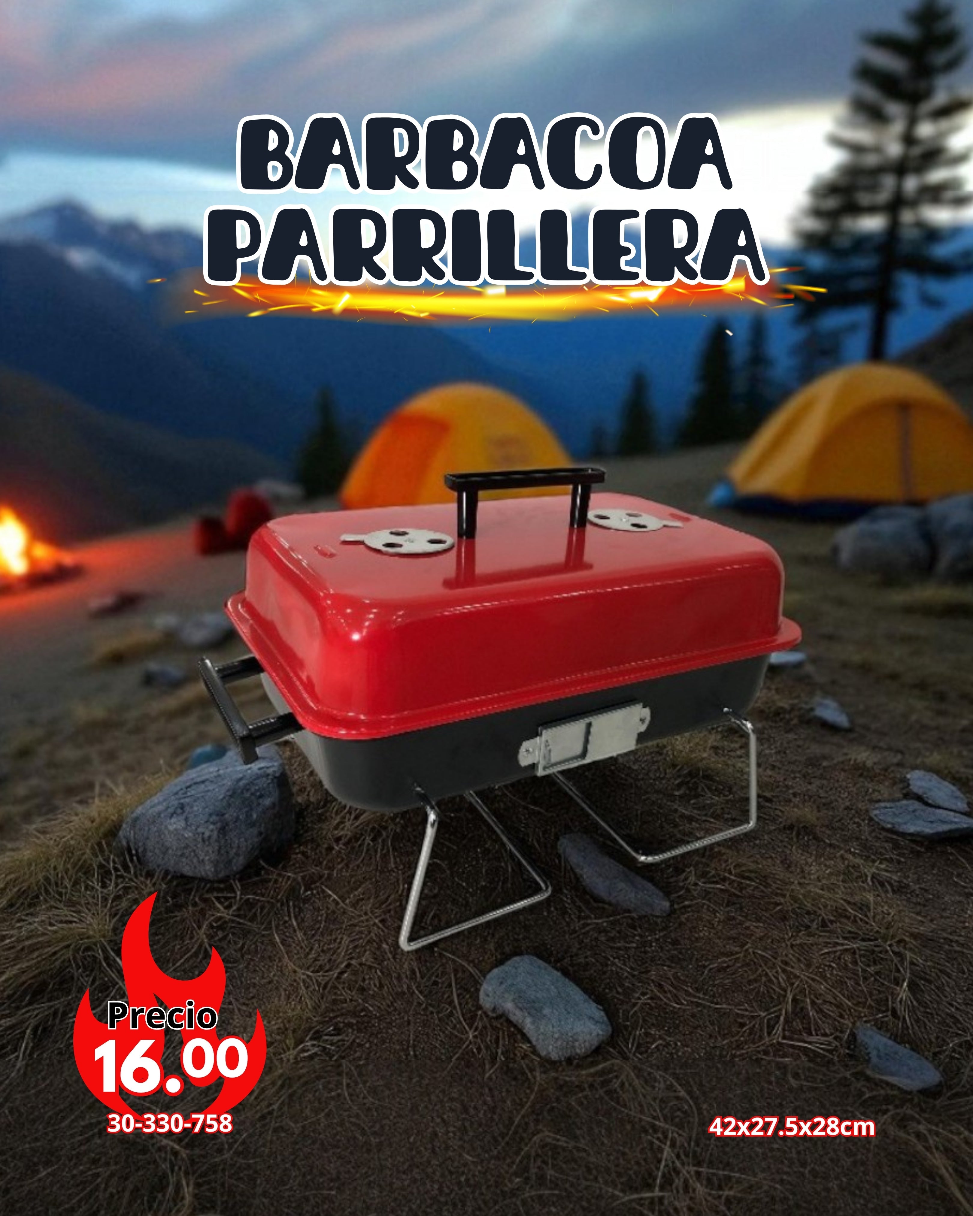 BARBACOA PARRILLERA 42*27.5*28