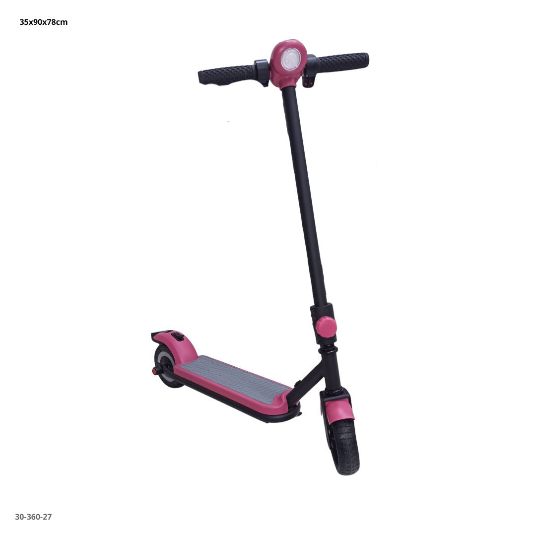 Scooter eléctrico para niños con luces LED 150W color rosado (30-360-27)