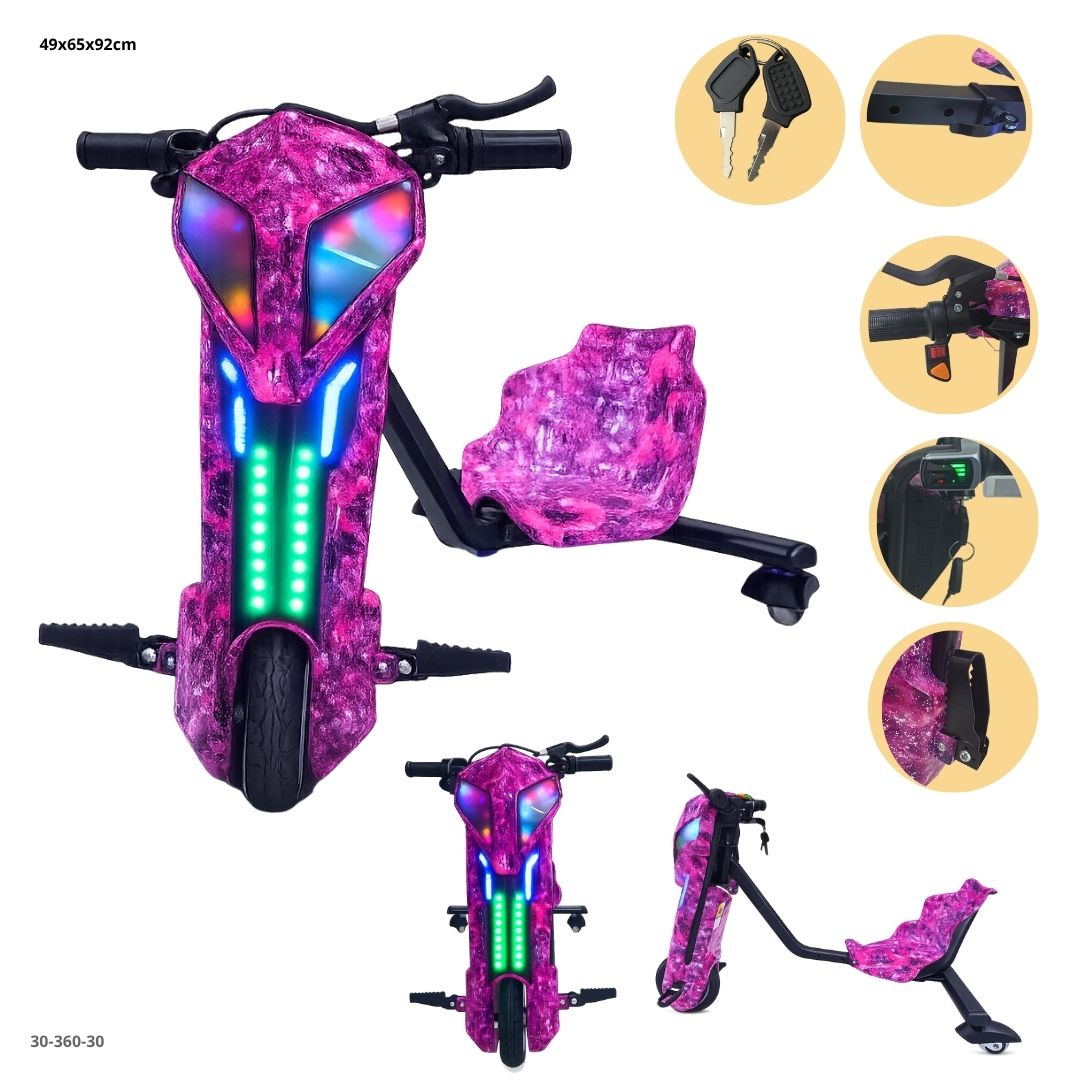 MOTO TRICICLO  PARA NIÑAS Y NIÑOS