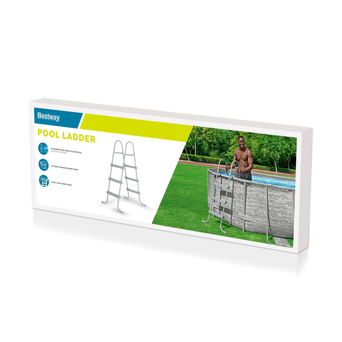 Escalera Bestway Flowclear para Piscina 107 cm - empaque (32-58335)