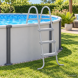 Escalera Bestway Flowclear para Piscina 107 cm (42") - en ambiente (32-58335)