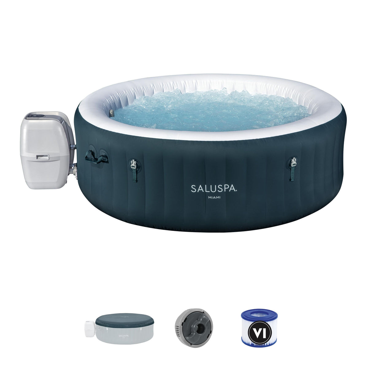Jacuzzi inflable Bestway SaluSpa Miami AirJet - set completo (32-6001Y)