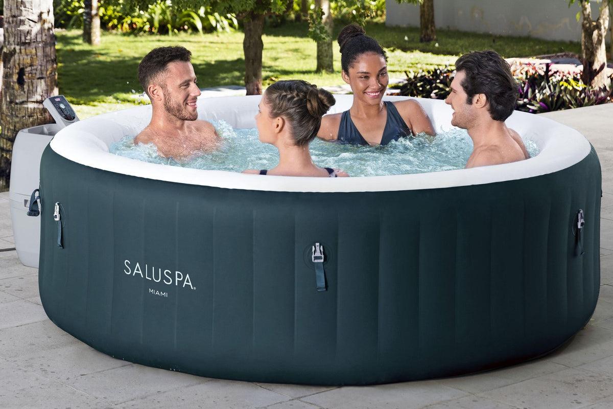 Jacuzzi inflable Bestway SaluSpa Miami AirJet - en uso (32-6001Y)
