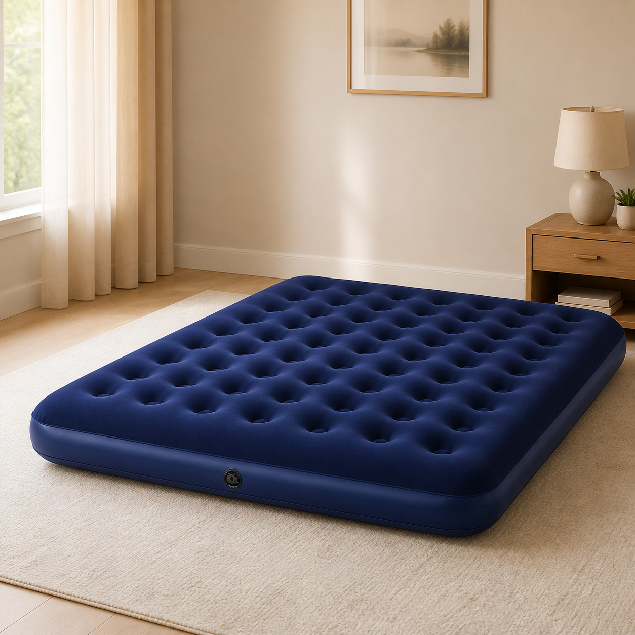 Colchon Inflable King Azul 203*183*22CM