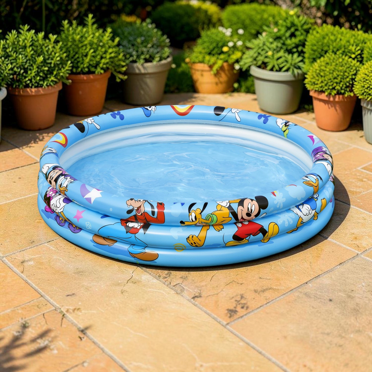 Piscina Redonda de Mickey P/Nños 122*25CM en ambiente