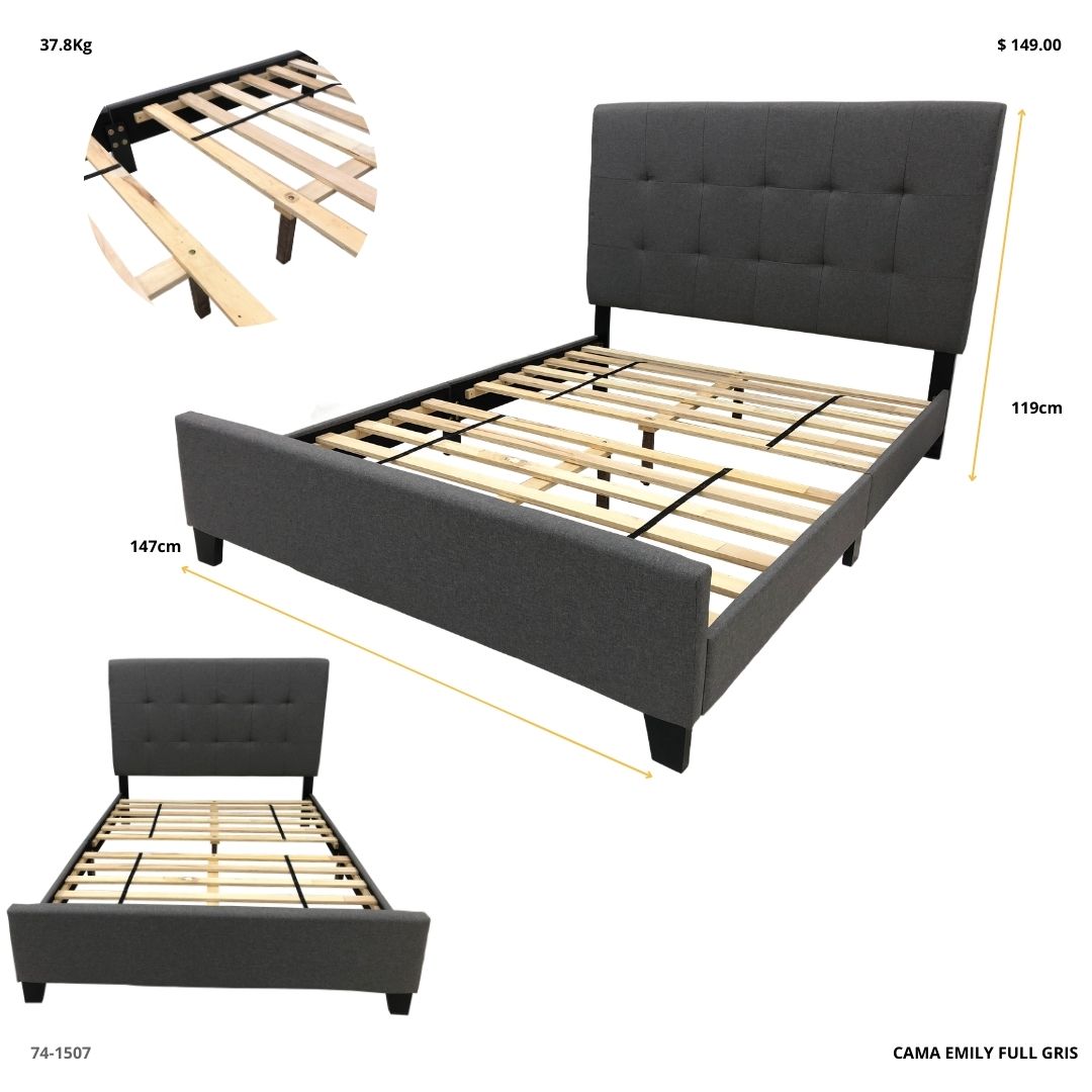 SOFA BED LISBURN GRAY / 62-3030