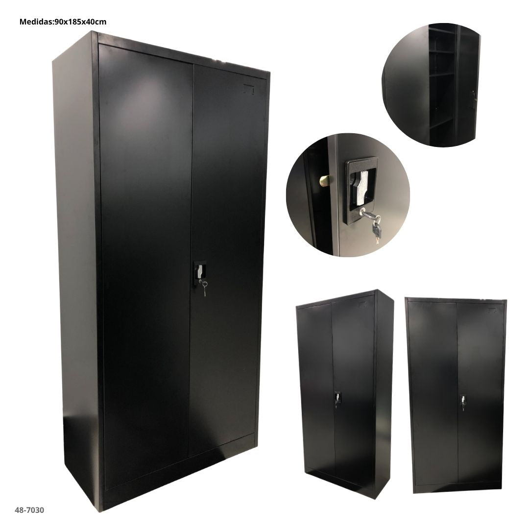 GABINETE METALICO 2 PUERTAS NEGRO