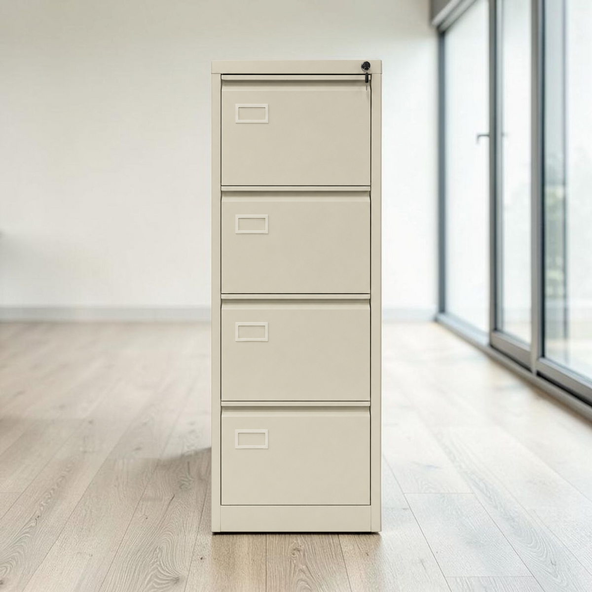 Archivador Metalico 4 Gavetas Beige Oscuro 1 en ambiente