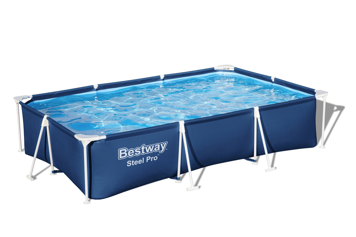 Piscina Bestway Steel Pro Rectangular 300x201x66 cm con Bomba de Filtro