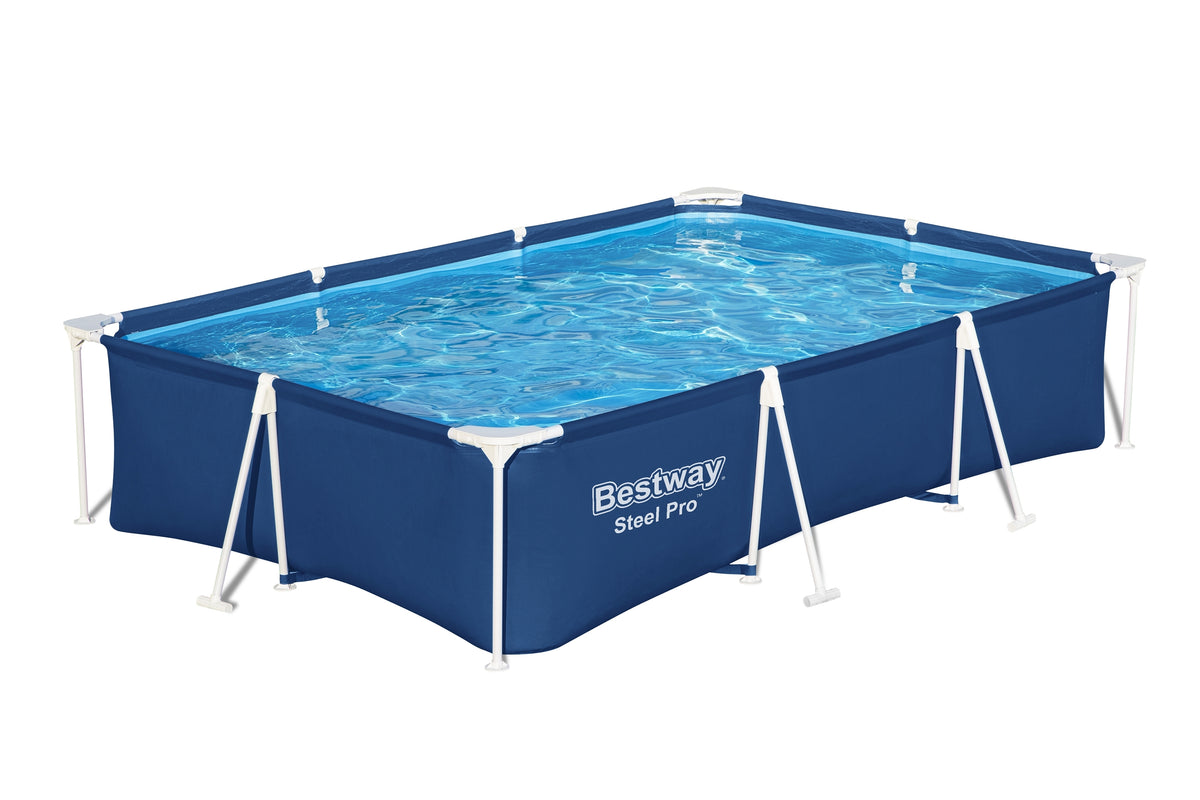 Piscina Bestway Steel Pro Rectangular 300x201x66 cm con Bomba de Filtro