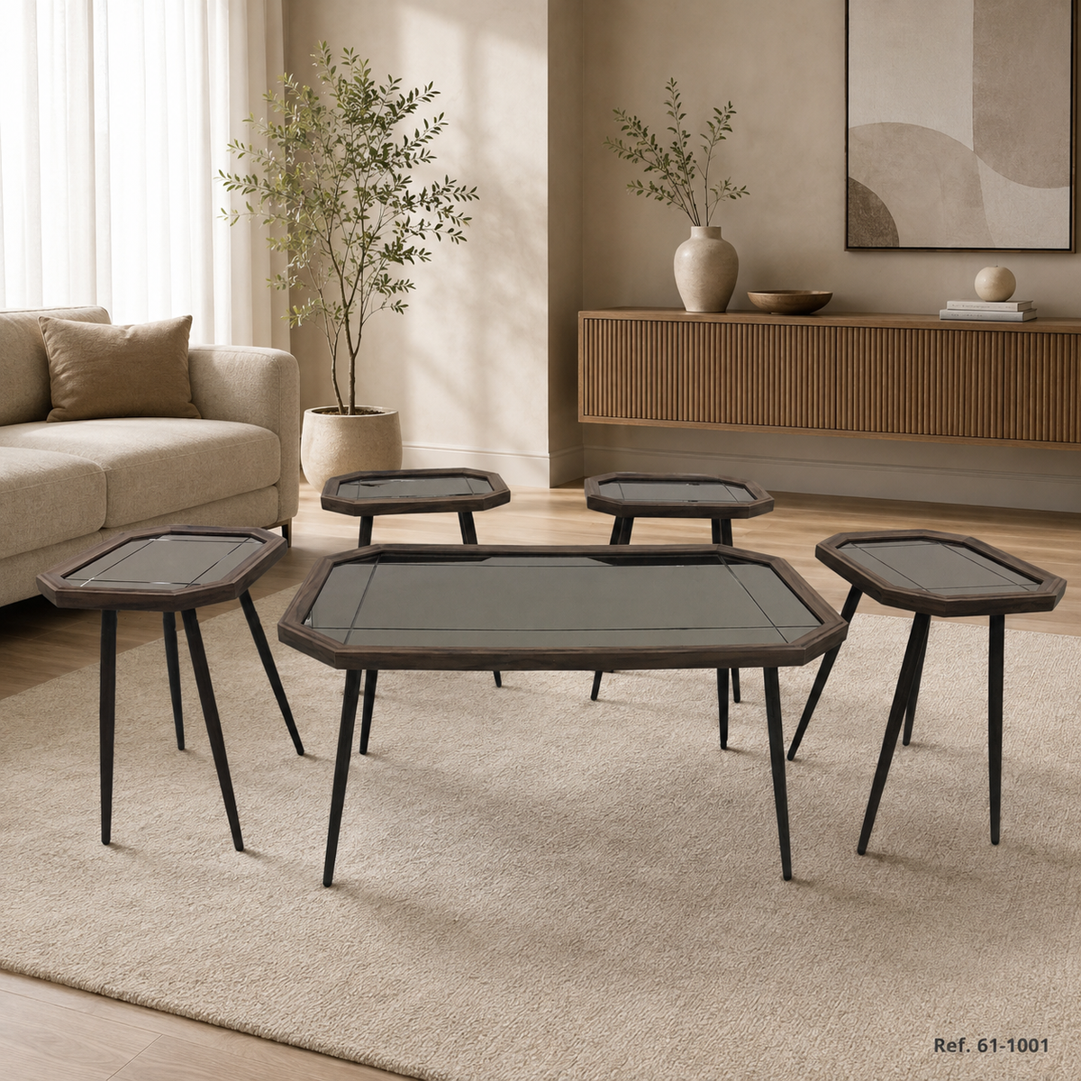 Mesa 61-1001 en ambiente contemporáneo. Ref. 61-1001