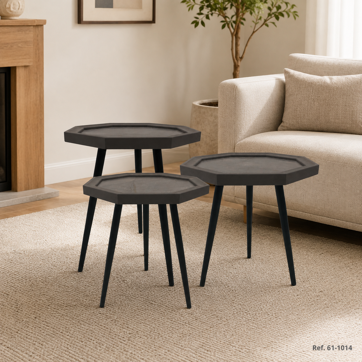 Mesa 61-1014 en ambiente contemporáneo. Ref. 61-1014