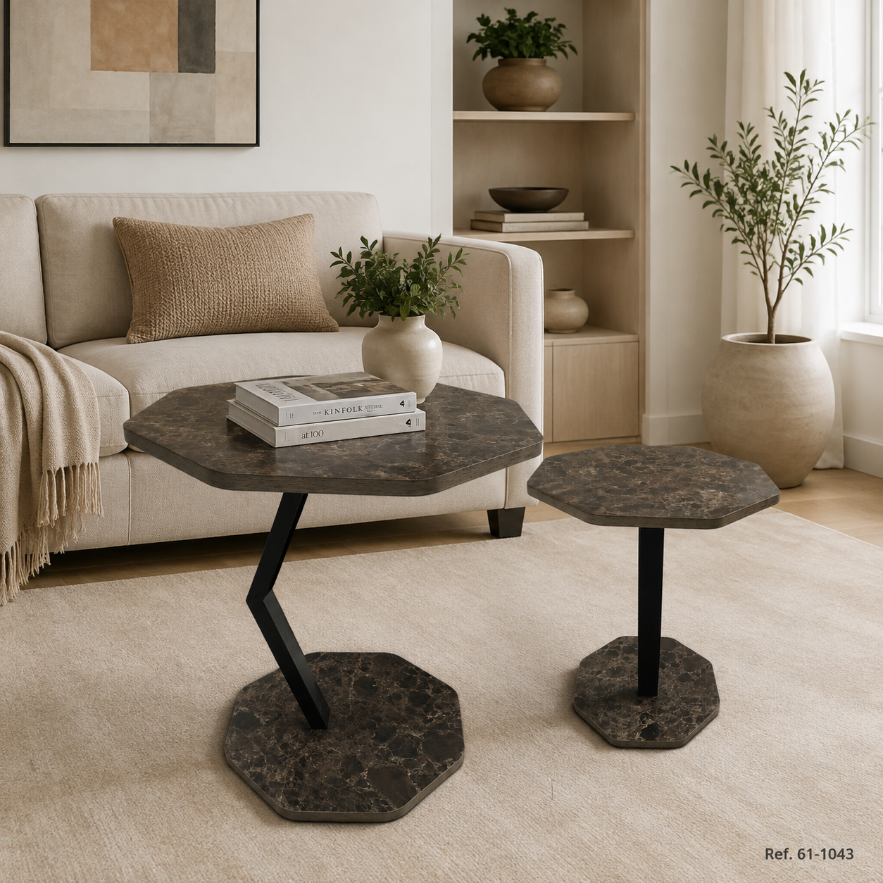 Mesa 61-1043 en ambiente contemporáneo. Ref. 61-1043