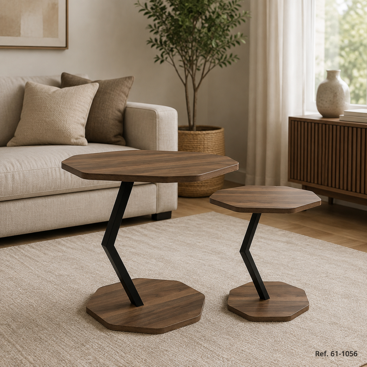 Mesa 61-1056 en ambiente contemporáneo. Ref. 61-1056