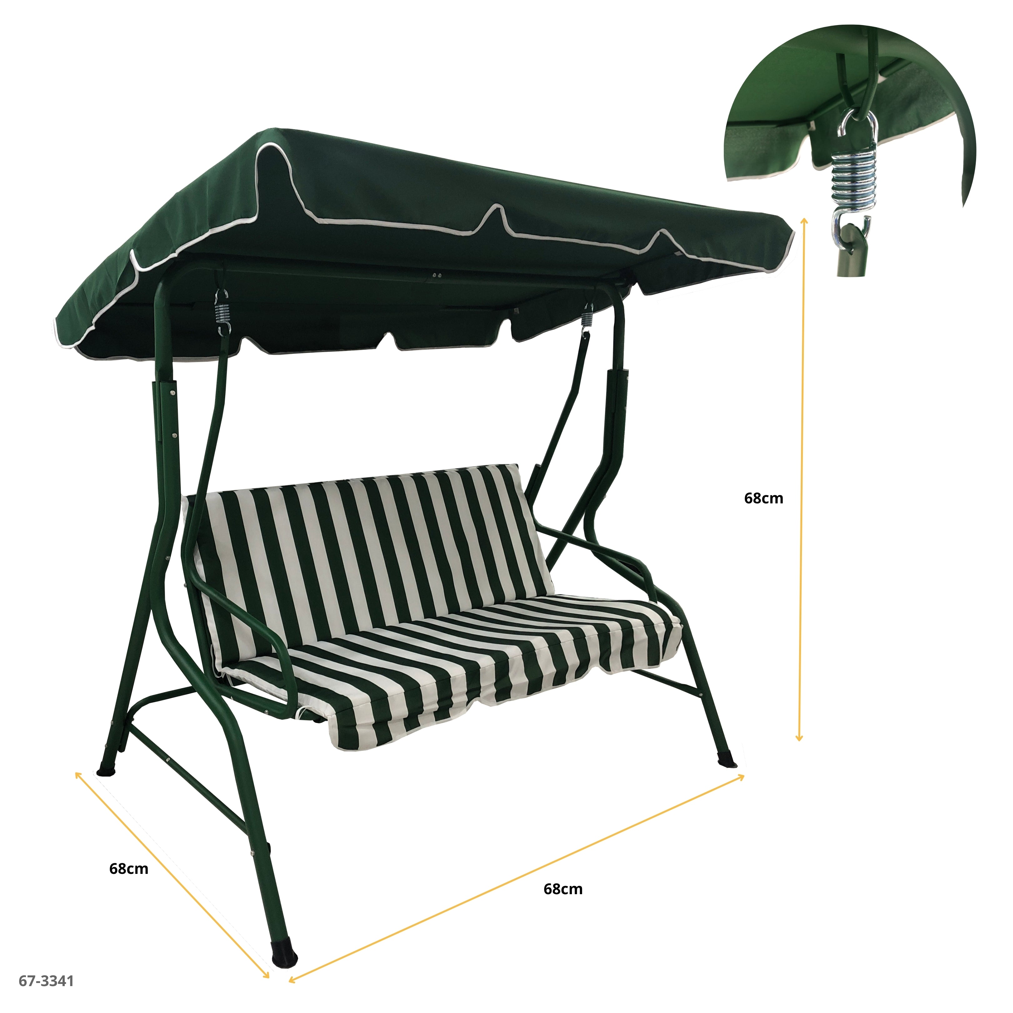 SILLA DE COLUMPIO VERDE
