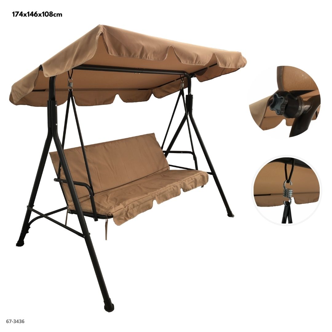 Silla de columpio crema 67-3436