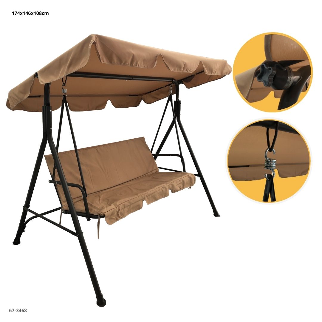 SILLA DE COLUMPIO CREMA