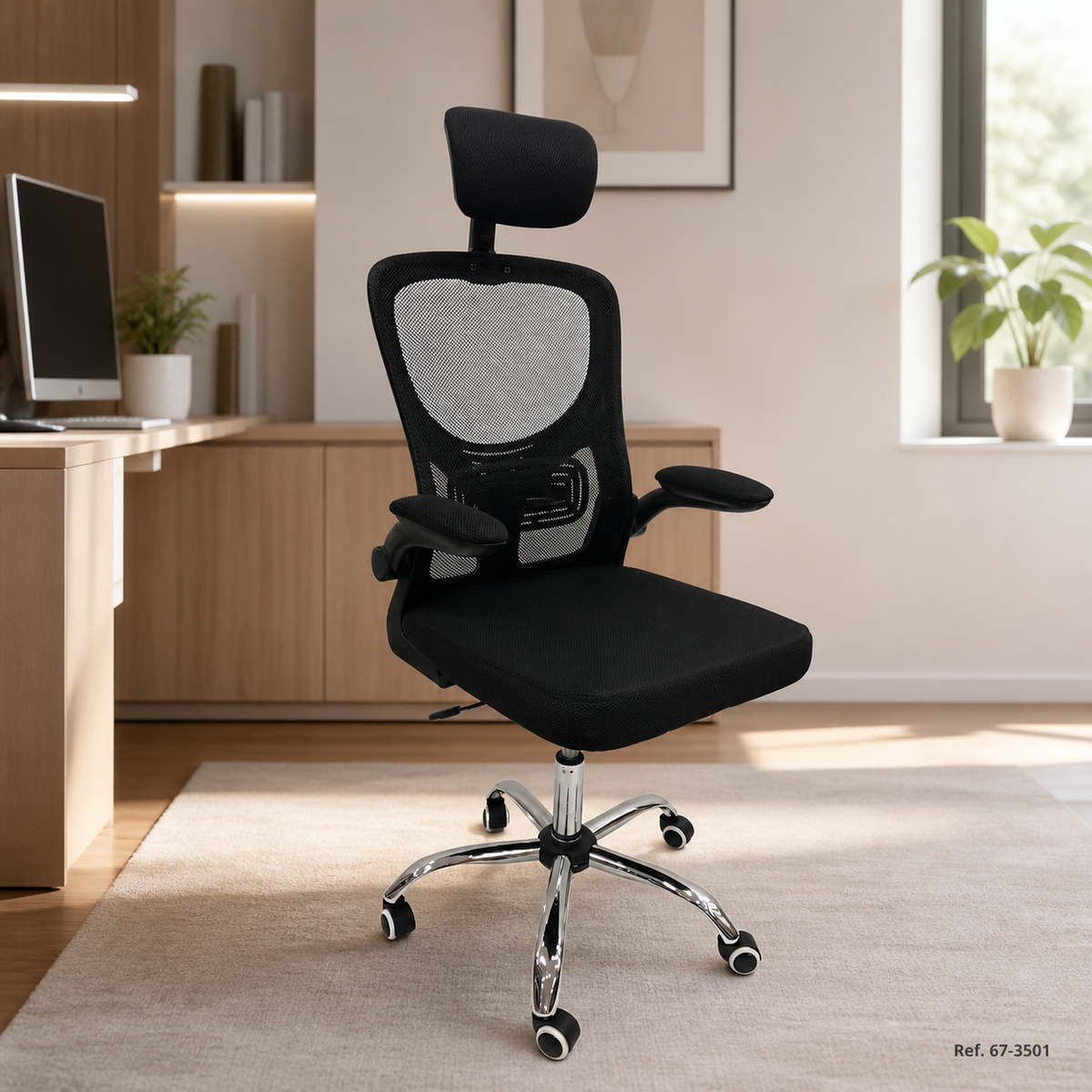 Silla de oficina 67-3501 en ambiente contemporáneo. Ref. 67-3501