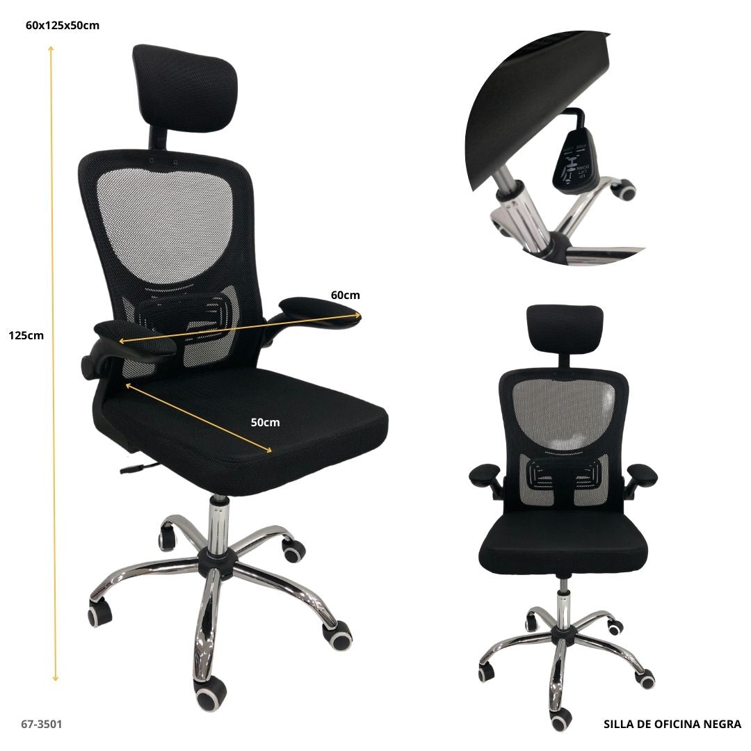 SILLA DE OFICINA NEGRA