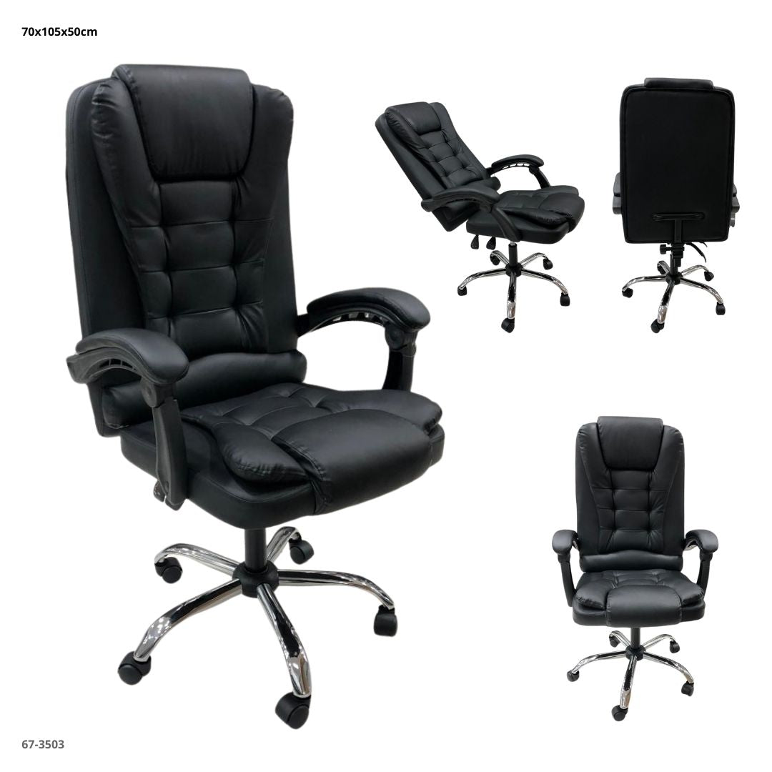 BLACK OFFICE CHAIR 62*50*170H-CM / 30-224-31