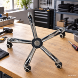 Base cromada para silla de oficina en ambiente - Ref. 67-3610