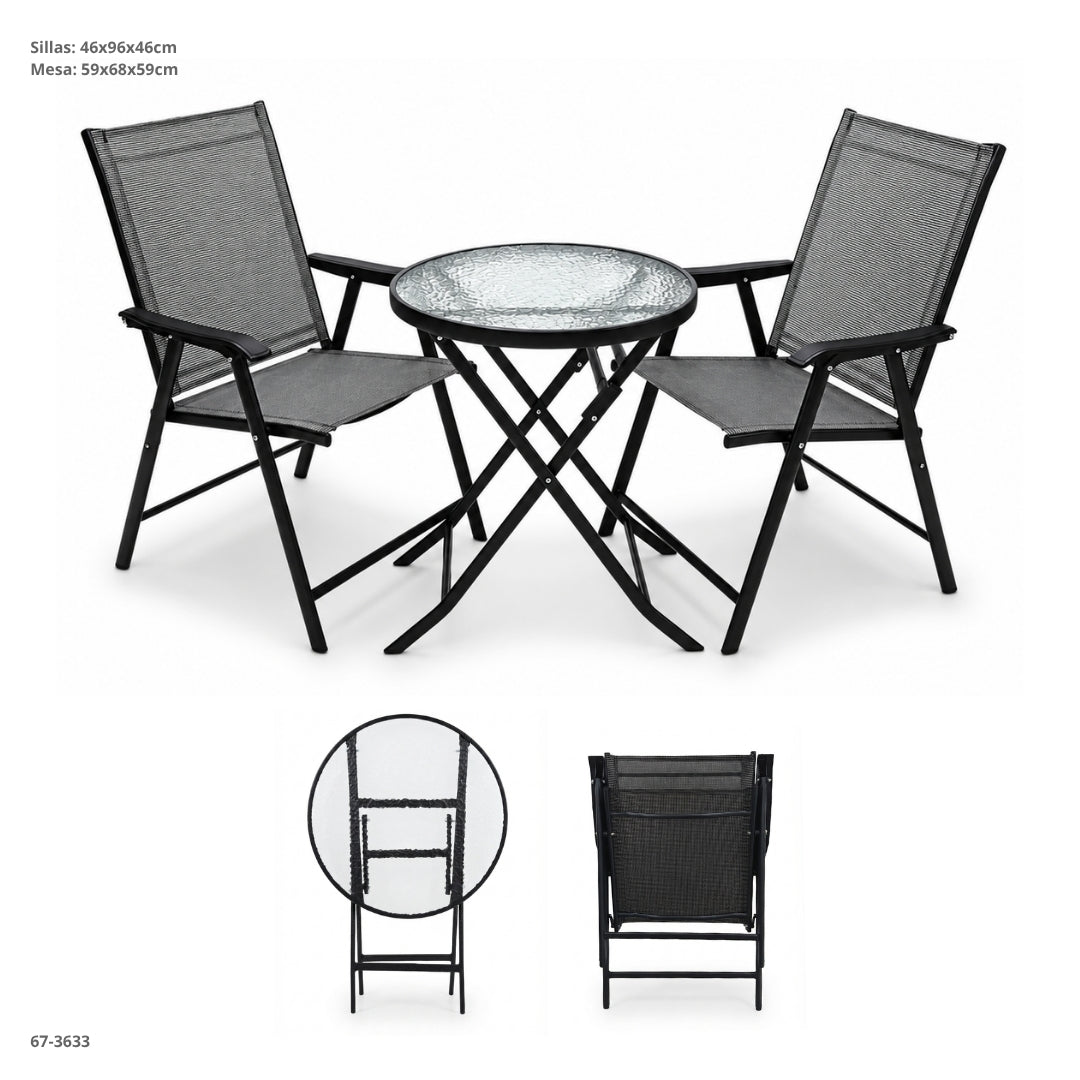 JUEGO DE MESA+2 SILLAS
