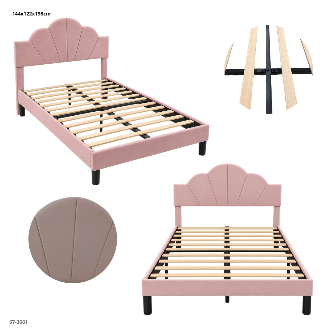 CAMA FULL ROSADA 67-3661