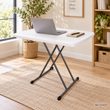 Mesa personal de plástico blanca plegable en ambiente - Ref. 74-2510