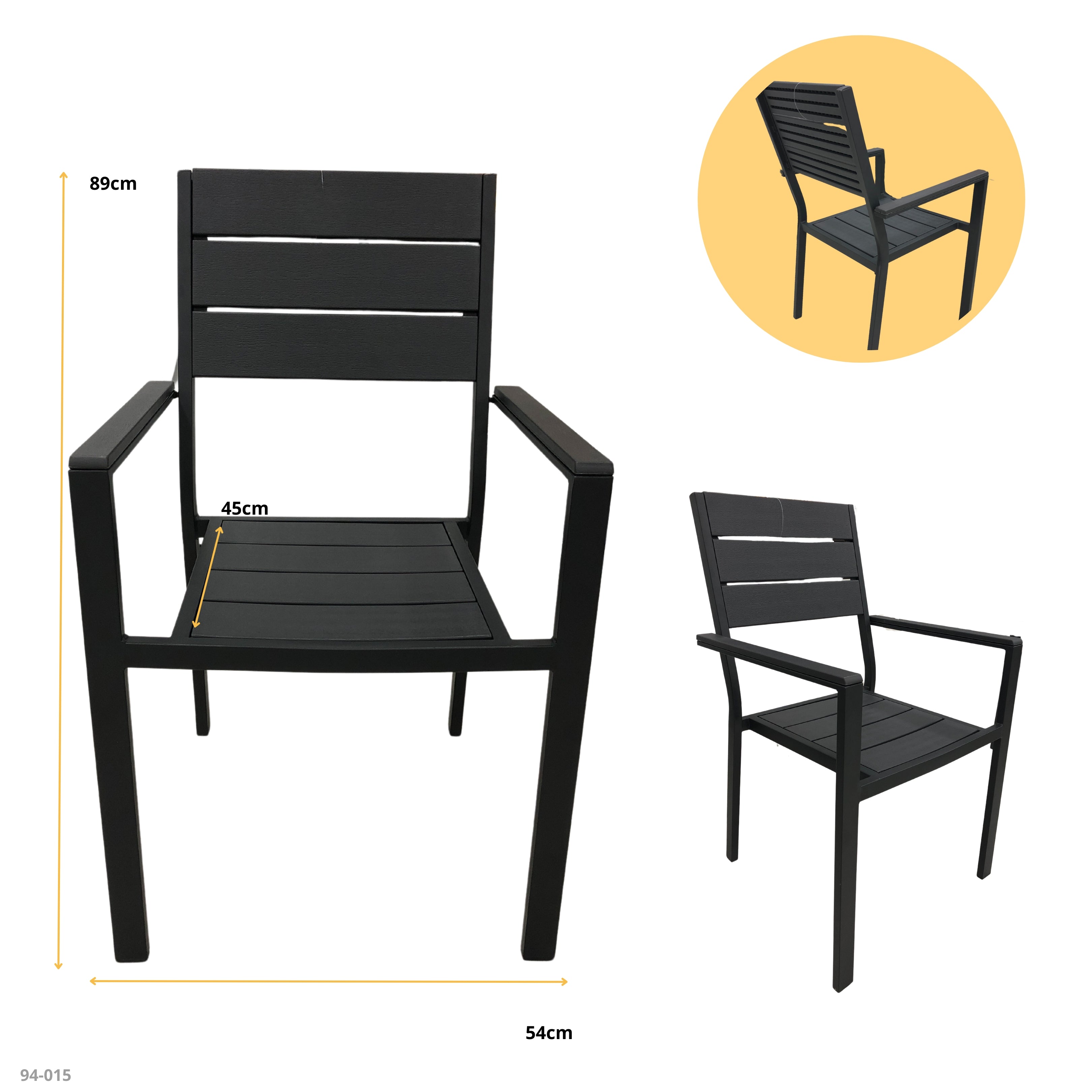 CHOCOLATE RATTAN CHAIR / 8-0840