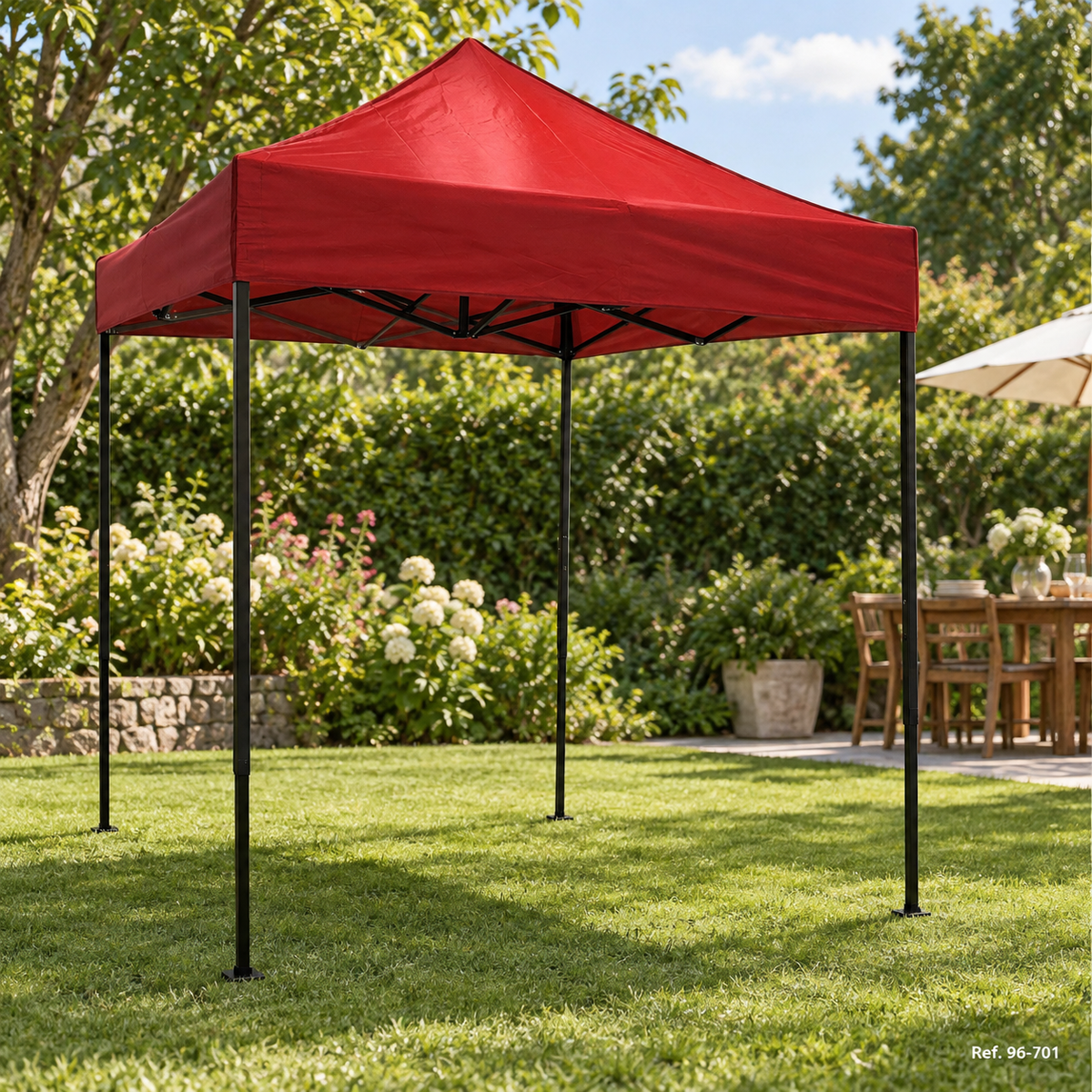 Tolda Plegable 420D 2X2 m - en ambiente (96-701)