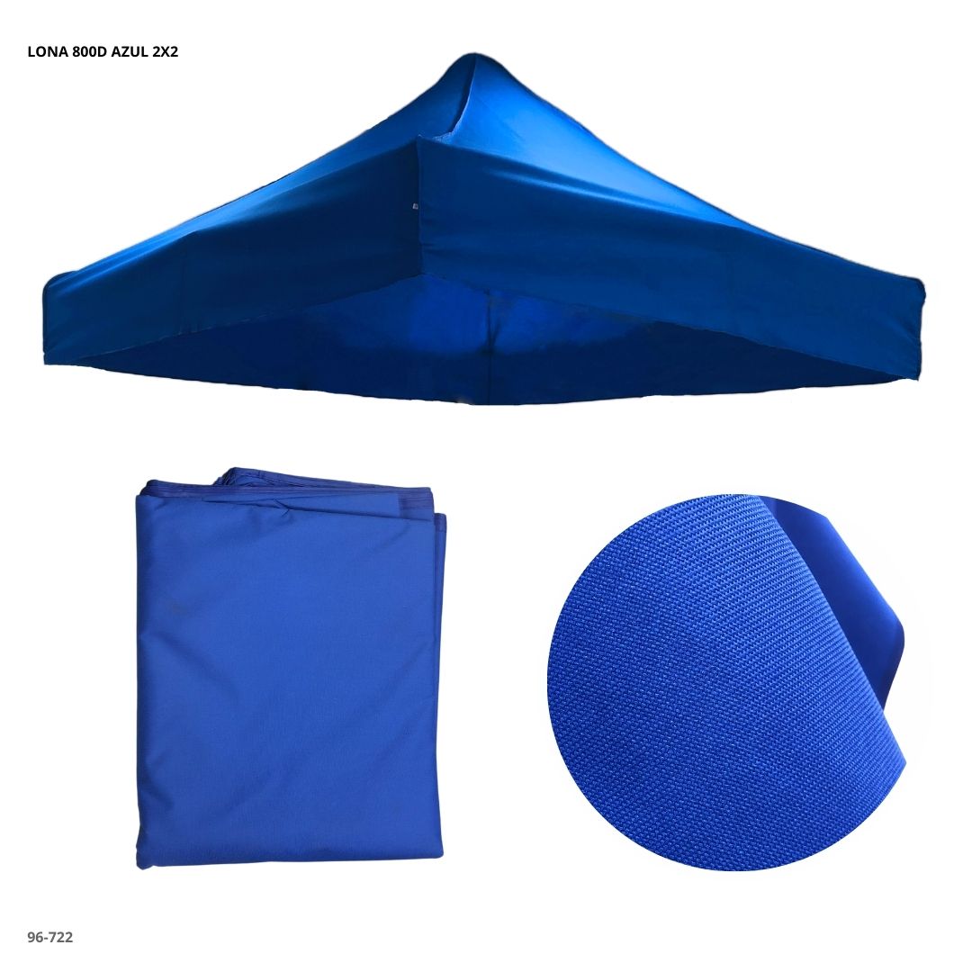 LONA 800D AZUL 2X2