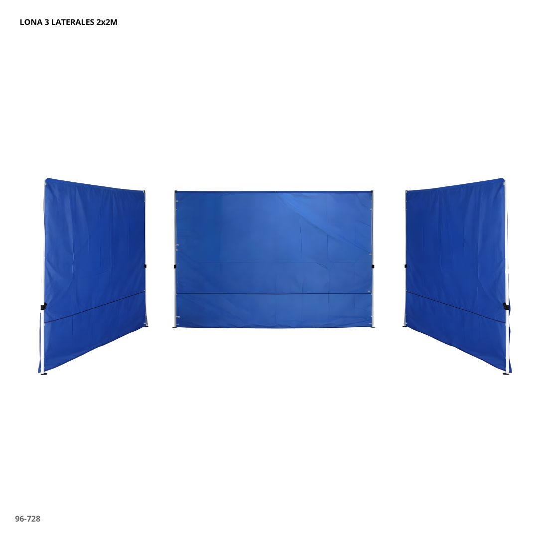 Blue 3-Panel Canopy Sidewall Set