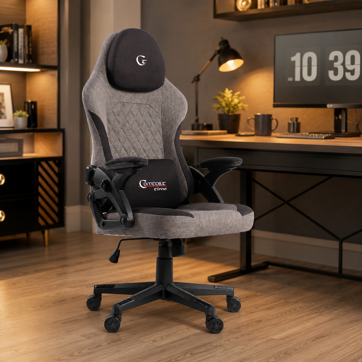 Silla Gaming Gris Claro/Negro