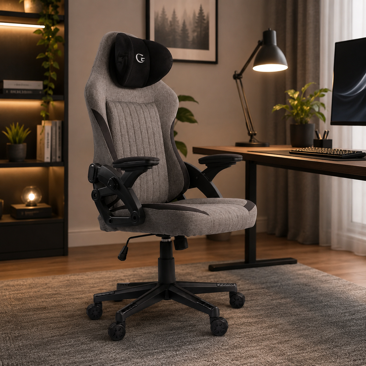 Silla Gaming Gris Oscuro/Negro