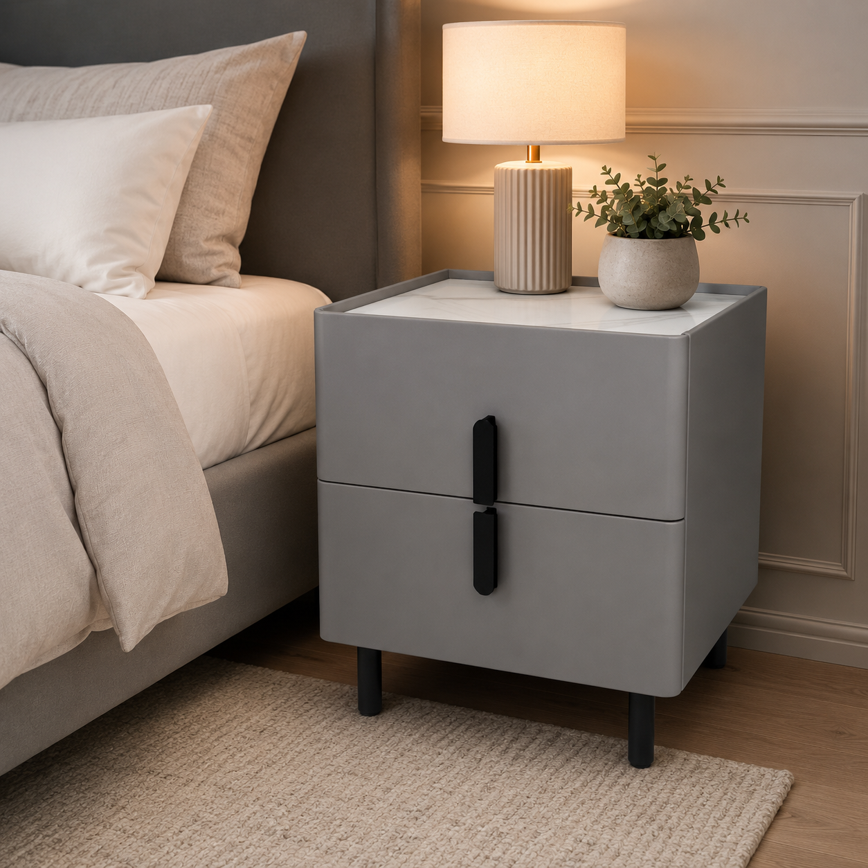 SET OF TABLES 3 PIECES GRAY/WUTTON / 61-1020