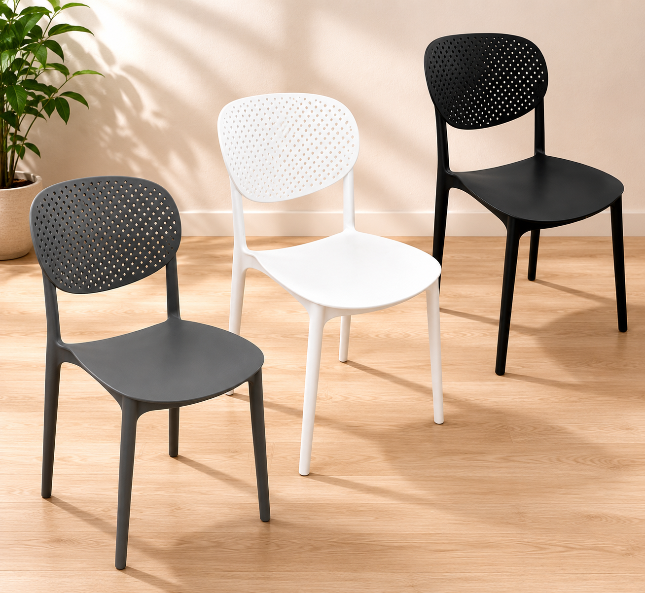 MODERN WHITE CHAIR / 30-221-219