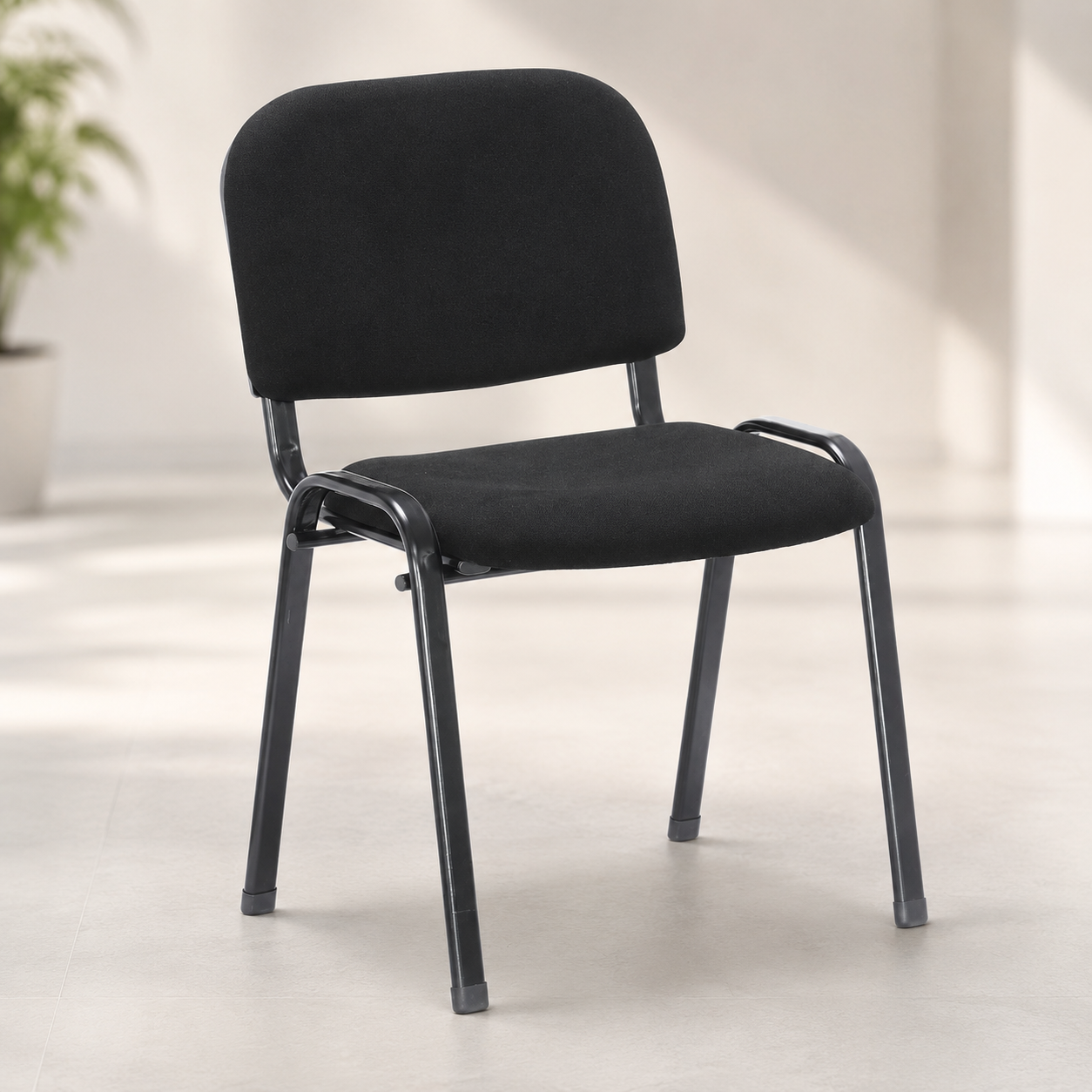 SILLA DE ESPERA METAL/COJIN 6CM  FIJA